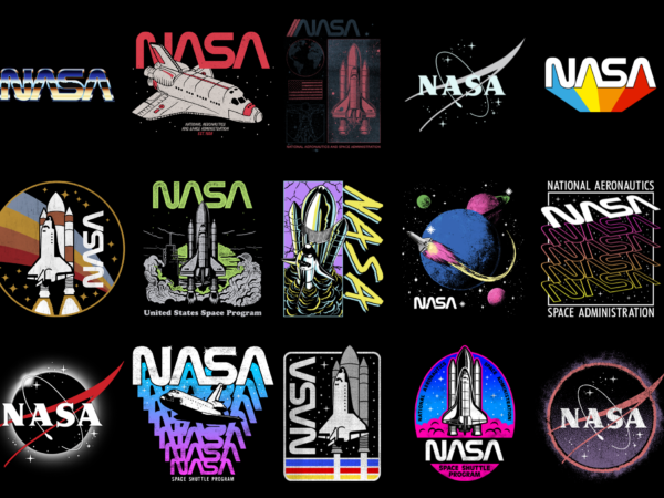 15 nasa shirt designs bundle for commercial use part 2, nasa t-shirt, nasa png file, nasa digital file, nasa gift, nasa download, nasa design