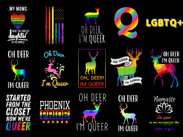 15 queer shirt designs bundle for commercial use part 3, queer t-shirt, queer png file, queer digital file, queer gift, queer download, queer design