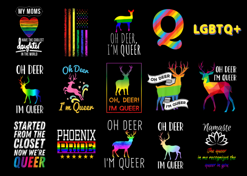 15 Queer Shirt Designs Bundle For Commercial Use Part 3, Queer T-shirt, Queer png file, Queer digital file, Queer gift, Queer download, Queer design