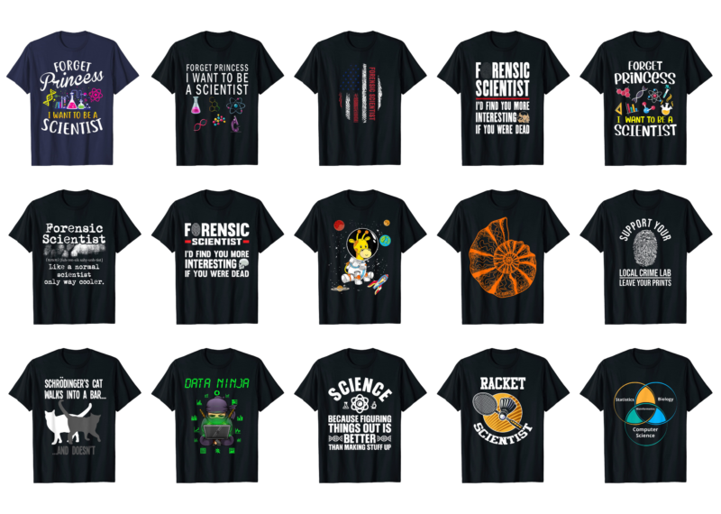 15 Scientist Shirt Designs Bundle For Commercial Use Part 2, Scientist T-shirt, Scientist png file, Scientist digital file, Scientist gift, Scientist download, Scientist design