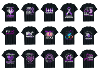 15 Epilepsy Awareness Shirt Designs Bundle For Commercial Use Part 4, Epilepsy Awareness T-shirt, Epilepsy Awareness png file, Epilepsy Awareness digital file, Epilepsy Awareness gift, Epilepsy Awareness download, Epilepsy Awareness design