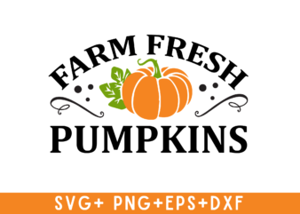 Farm fresh pumpkins tshirt design