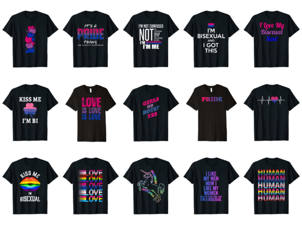 15 bisexual shirt designs bundle for commercial use part 4, bisexual t-shirt, bisexual png file, bisexual digital file, bisexual gift, bisexual download, bisexual design