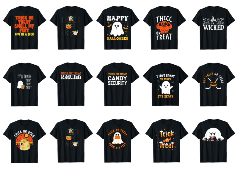 15 Trick or Treat shirt Designs Bundle For Commercial Use Part 1, Trick or Treat T-shirt, Trick or Treat png file, Trick or Treat digital file, Trick or Treat gift,