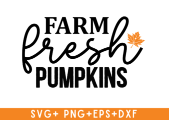 Farm fresh pumpkins T-shirt Design