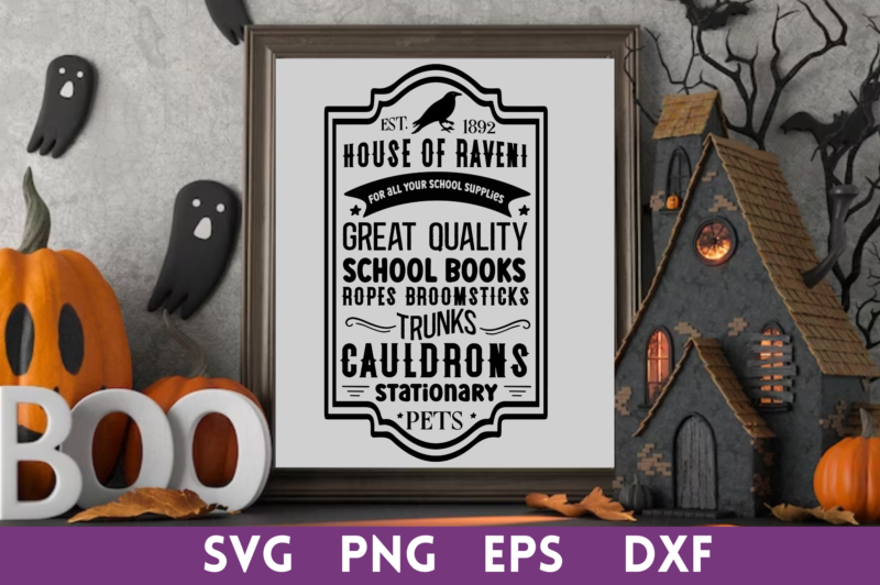 est.1892 house of raveni for all your school supplies great quality school books svg,est.1892 house of raveni for all your school supplies great quality school books tshirt designs