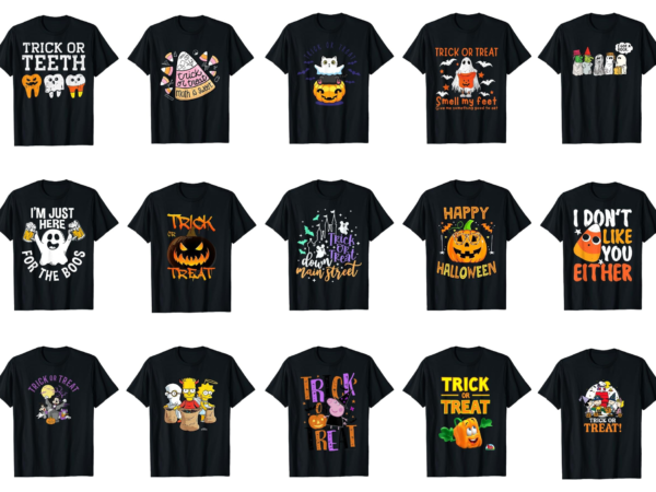 15 trick or treat shirt designs bundle for commercial use part 2, trick or treat t-shirt, trick or treat png file, trick or treat digital file, trick or treat gift,