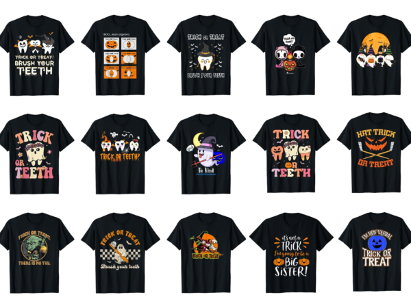 15 trick or treat shirt designs bundle for commercial use part 3, trick or treat t-shirt, trick or treat png file, trick or treat digital file, trick or treat gift,
