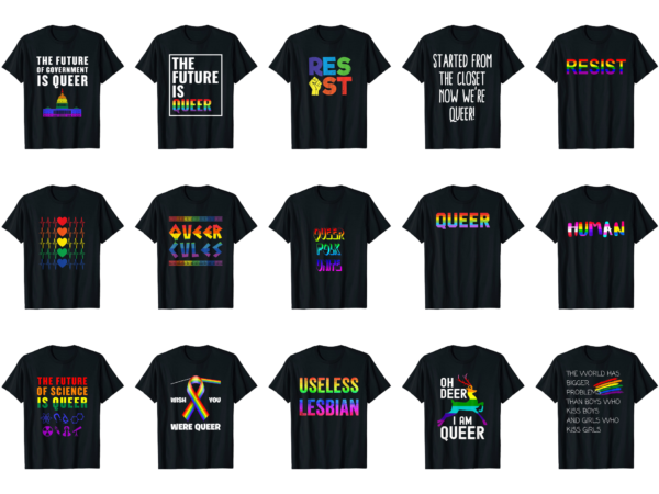 15 queer shirt designs bundle for commercial use part 4, queer t-shirt, queer png file, queer digital file, queer gift, queer download, queer design
