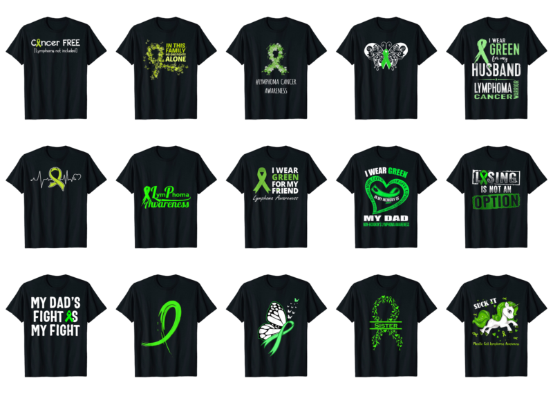 15 Lymphoma Awareness Shirt Designs Bundle For Commercial Use Part 4, Lymphoma Awareness T-shirt, Lymphoma Awareness png file, Lymphoma Awareness digital file, Lymphoma Awareness gift, Lymphoma Awareness download, Lymphoma Awareness design