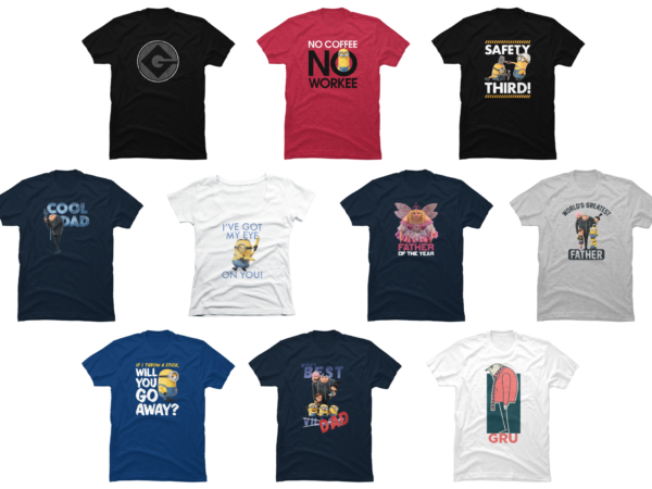 9 Despicable Me shirt Designs Bundle For Commercial Use, Despicable Me ...