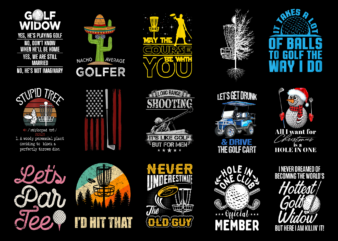 15 Golf Shirt Designs Bundle For Commercial Use Part 3, Golf T-shirt, Golf png file, Golf digital file, Golf gift, Golf download, Golf design