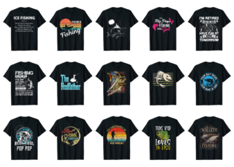 15 Fishing Shirt Designs Bundle For Commercial Use Part 4, Fishing T-shirt, Fishing png file, Fishing digital file, Fishing gift, Fishing download, Fishing design