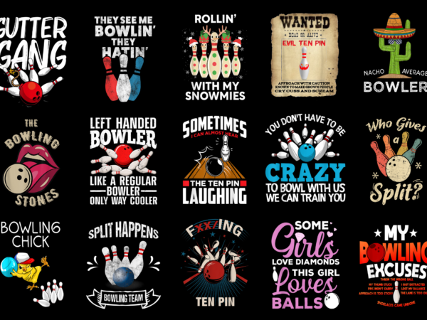 15 bowling shirt designs bundle for commercial use part 3, bowling t-shirt, bowling png file, bowling digital file, bowling gift, bowling download, bowling design