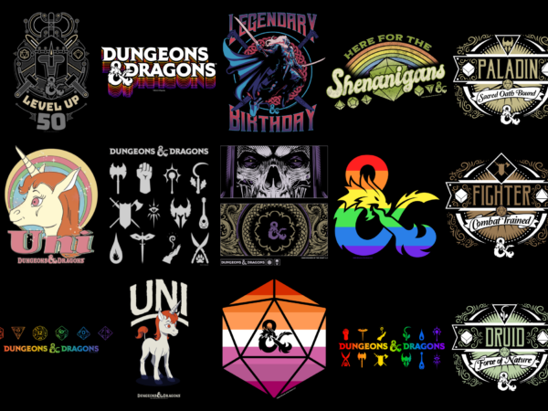 15 dungeons and dragons shirt designs bundle for commercial use part 2, dungeons and dragons t-shirt, dungeons and dragons png file, dungeons and dragons digital file, dungeons and dragons gift,