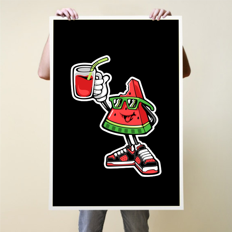 Watermelon Fruit Cartoon Mascot Character