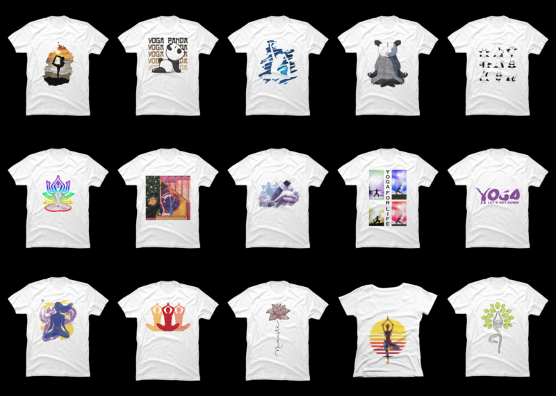 15 Yoga Shirt Designs Bundle For Commercial Use Part 2, Yoga T-shirt, Yoga png file, Yoga digital file, Yoga gift, Yoga download, Yoga design