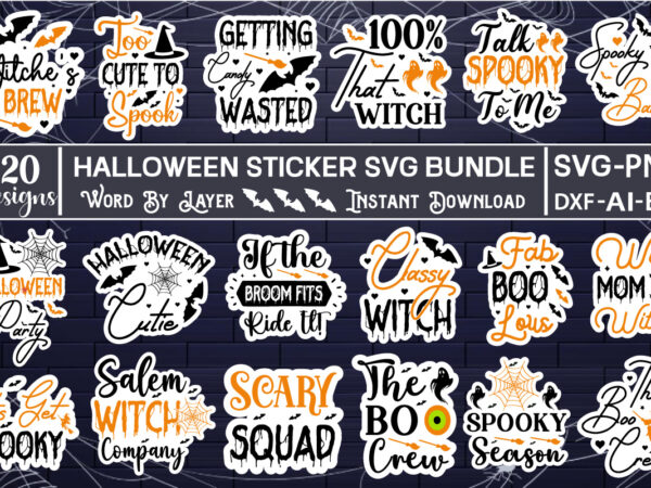 Halloween sticker svg bundle halloween sticker, cute halloween svg, printable halloween sticker, halloween bundle, printable sticker for cricut sticker, print then cut,,halloween stickers bundle, printable stickers png, print and cut graphic t shirt