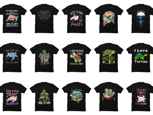 15 turtle shirt designs bundle for commercial use part 2, turtle t-shirt, turtle png file, turtle digital file, turtle gift, turtle download, turtle design dbh