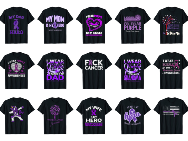 15 pancreatic cancer awareness shirt designs bundle for commercial use part 4, pancreatic cancer awareness t-shirt, pancreatic cancer awareness png file, pancreatic cancer awareness digital file, pancreatic cancer awareness gift,