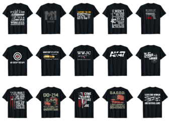 15 GUN Shirt Designs Bundle For Commercial Use Part 4, GUN T-shirt, GUN png file, GUN digital file, GUN gift, GUN download, GUN design