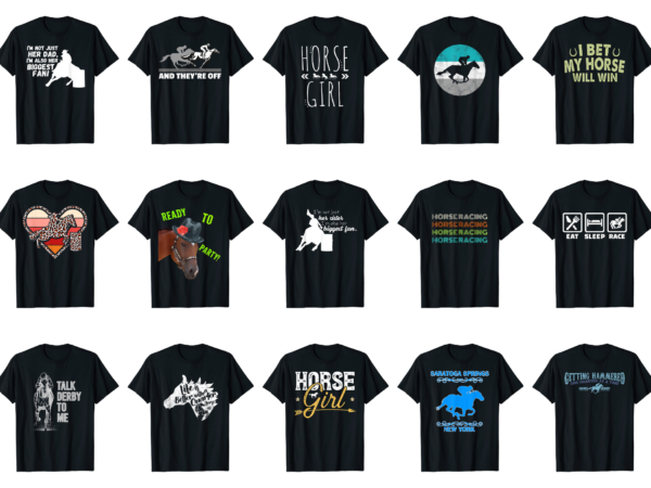 15 horse racing shirt designs bundle for commercial use part 4, horse racing t-shirt, horse racing png file, horse racing digital file, horse racing gift, horse racing download, horse racing design