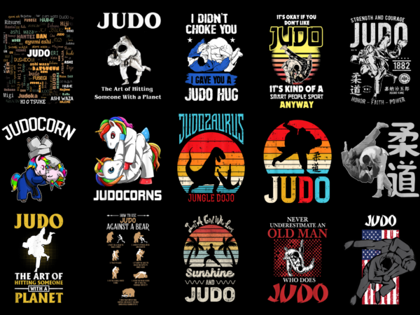 15 judo shirt designs bundle for commercial use part 3, judo t-shirt, judo png file, judo digital file, judo gift, judo download, judo design