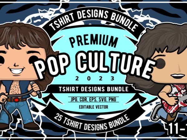 25 pop culture tshirt designs bundle #11_1