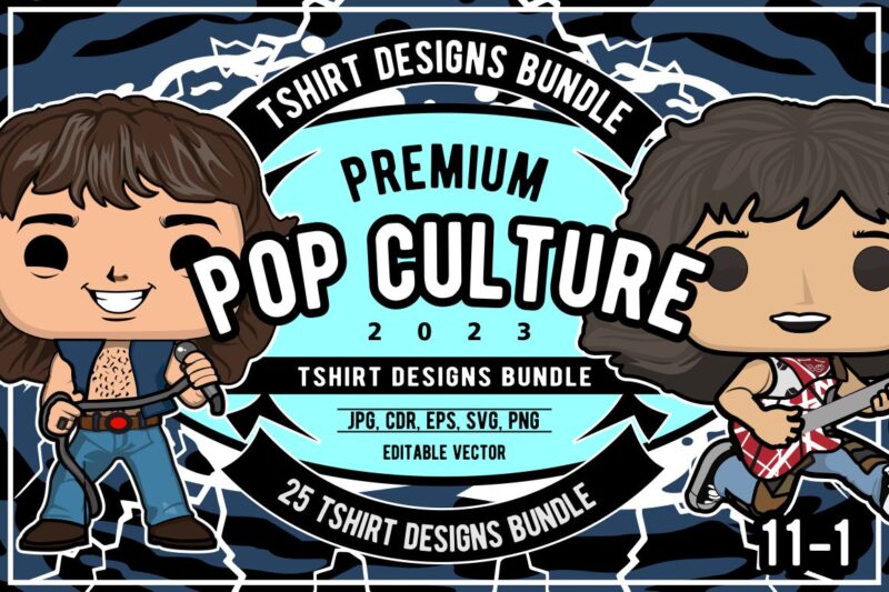25 pop culture tshirt designs bundle #11_1