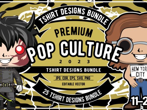 25 pop culture tshirt designs bundle #11_2