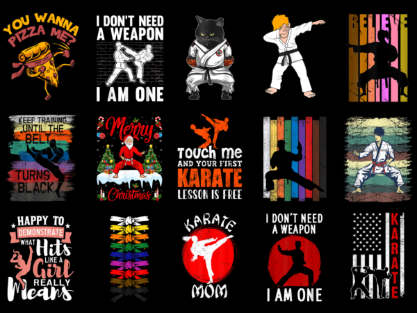 15 karate shirt designs bundle for commercial use part 3, karate t-shirt, karate png file, karate digital file, karate gift, karate download, karate design