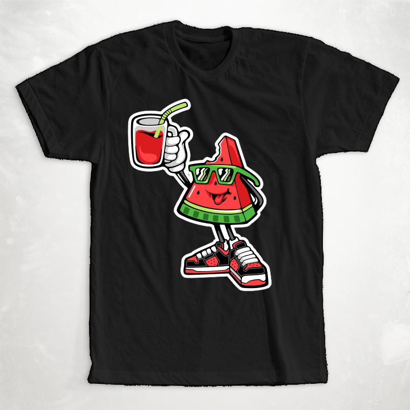 Watermelon Fruit Cartoon Mascot Character