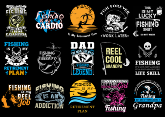 15 Fishing shirt Designs Bundle For Commercial Use Part 3, Fishing T-shirt, Fishing png file, Fishing digital file, Fishing gift, Fishing download, Fishing design