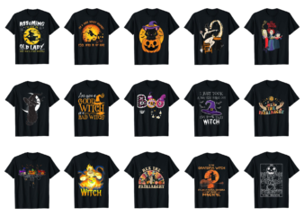 15 Witch shirt Designs Bundle For Commercial Use Part 3, Witch T-shirt, Witch png file, Witch digital file, Witch gift, Witch download, Witch design