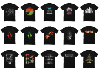 15 Guitar shirt Designs Bundle For Commercial Use Part 3, Guitar T-shirt, Guitar png file, Guitar digital file, Guitar gift, Guitar download, Guitar design DBH