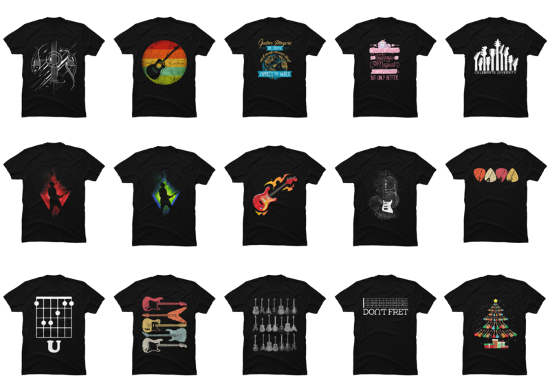 15 Guitar shirt Designs Bundle For Commercial Use Part 3, Guitar T-shirt, Guitar png file, Guitar digital file, Guitar gift, Guitar download, Guitar design DBH