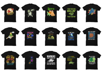 15 Turtle shirt Designs Bundle For Commercial Use Part 3, Turtle T-shirt, Turtle png file, Turtle digital file, Turtle gift, Turtle download, Turtle design DBH