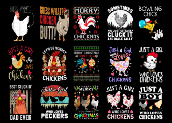 15 Chicken Shirt Designs Bundle For Commercial Use Part 4, Chicken T-shirt, Chicken png file, Chicken digital file, Chicken gift, Chicken download, Chicken design