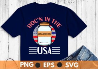 Roc’n in the usa funny american flag t shirt design vector, graphic, apparel, cool, font, grung