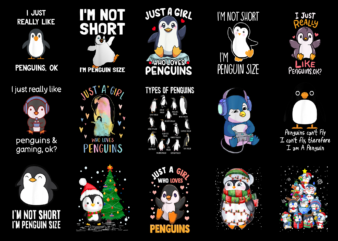 15 Penguin Shirt Designs Bundle For Commercial Use Part 3, Penguin T-shirt, Penguin png file, Penguin digital file, Penguin gift, Penguin download, Penguin design