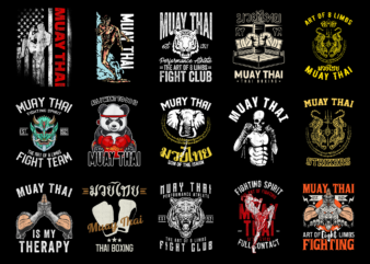 15 Muay Thai Shirt Designs Bundle For Commercial Use Part 3, Muay Thai T-shirt, Muay Thai png file, Muay Thai digital file, Muay Thai gift, Muay Thai download, Muay Thai design