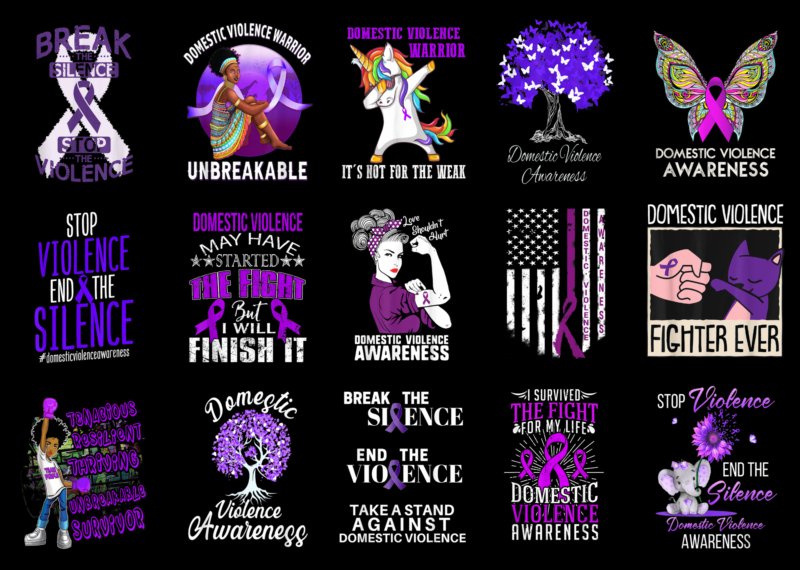 15 Domestic Violence Awareness Shirt Designs Bundle For Commercial Use Part 3, Domestic Violence Awareness T-shirt, Domestic Violence Awareness png file, Domestic Violence Awareness digital file, Domestic Violence Awareness gift,