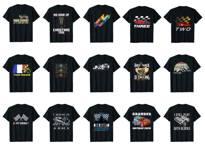 15 Racing Shirt Designs Bundle For Commercial Use Part 4, Racing T-shirt, Racing png file, Racing digital file, Racing gift, Racing download, Racing design