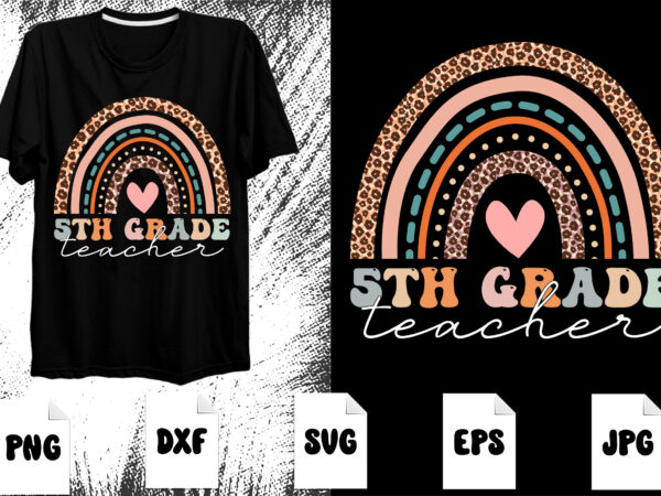 5th grade teacher groovy hello kindergarten vibes retro teacher back to school svg, hello kindergarten svg, back to school svg t shirt design template