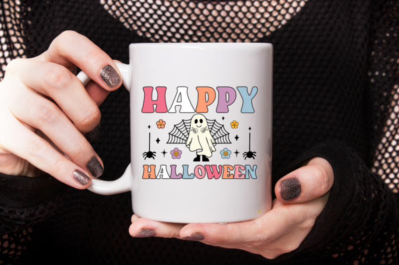 Retro Halloween Svg Bundle, Halloween T-shirt Bundle