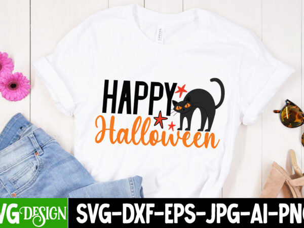 Happy halloween t-shirt design, happy halloween svg cut file, halloween svg png bundle, retro halloween design, retro halloween svg, ,bundle happy halloween png, ultimate halloween svg bundle, halloween potion labels,