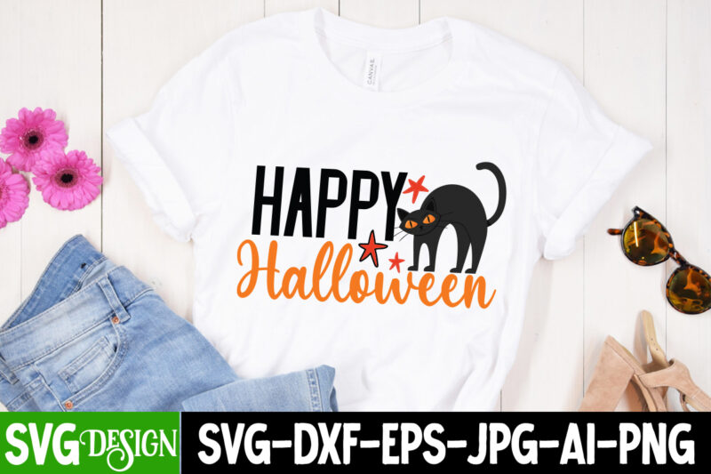 Happy Halloween T-Shirt Design, Happy Halloween SVG Cut File, Halloween svg Png Bundle, Retro Halloween design, retro halloween svg, ,Bundle Happy Halloween Png, Ultimate Halloween Svg Bundle, Halloween potion Labels,