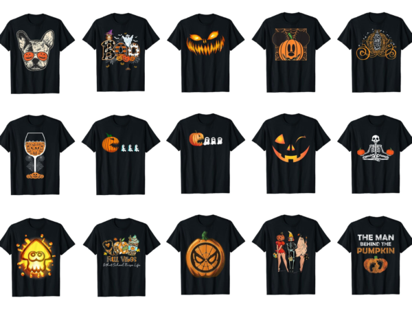 15 pumpkin shirt designs bundle for commercial use part 1, pumpkin t-shirt, pumpkin png file, pumpkin digital file, pumpkin gift, pumpkin download, pumpkin design