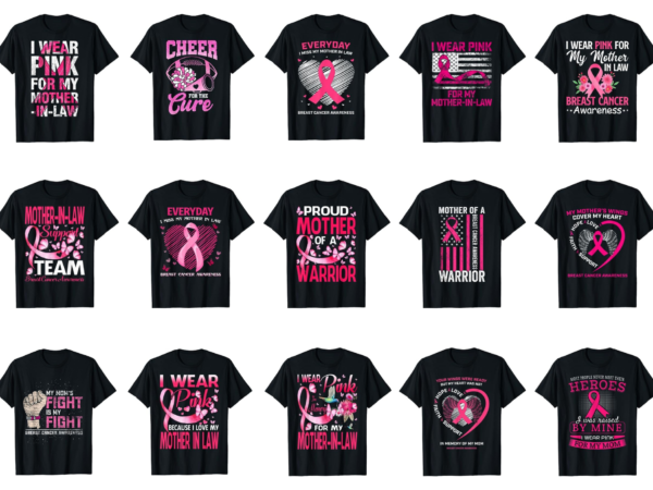 15 breast cancer awareness for mom shirt designs bundle for commercial use part 5, breast cancer awareness t-shirt, breast cancer awareness png file, breast cancer awareness digital file, breast cancer