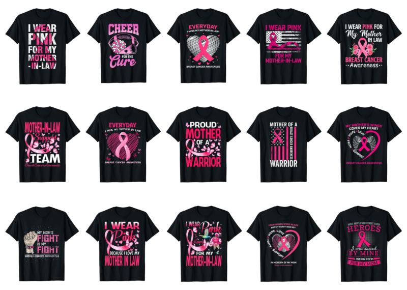 15 Breast Cancer Awareness For Mom Shirt Designs Bundle For Commercial Use Part 5, Breast Cancer Awareness T-shirt, Breast Cancer Awareness png file, Breast Cancer Awareness digital file, Breast Cancer